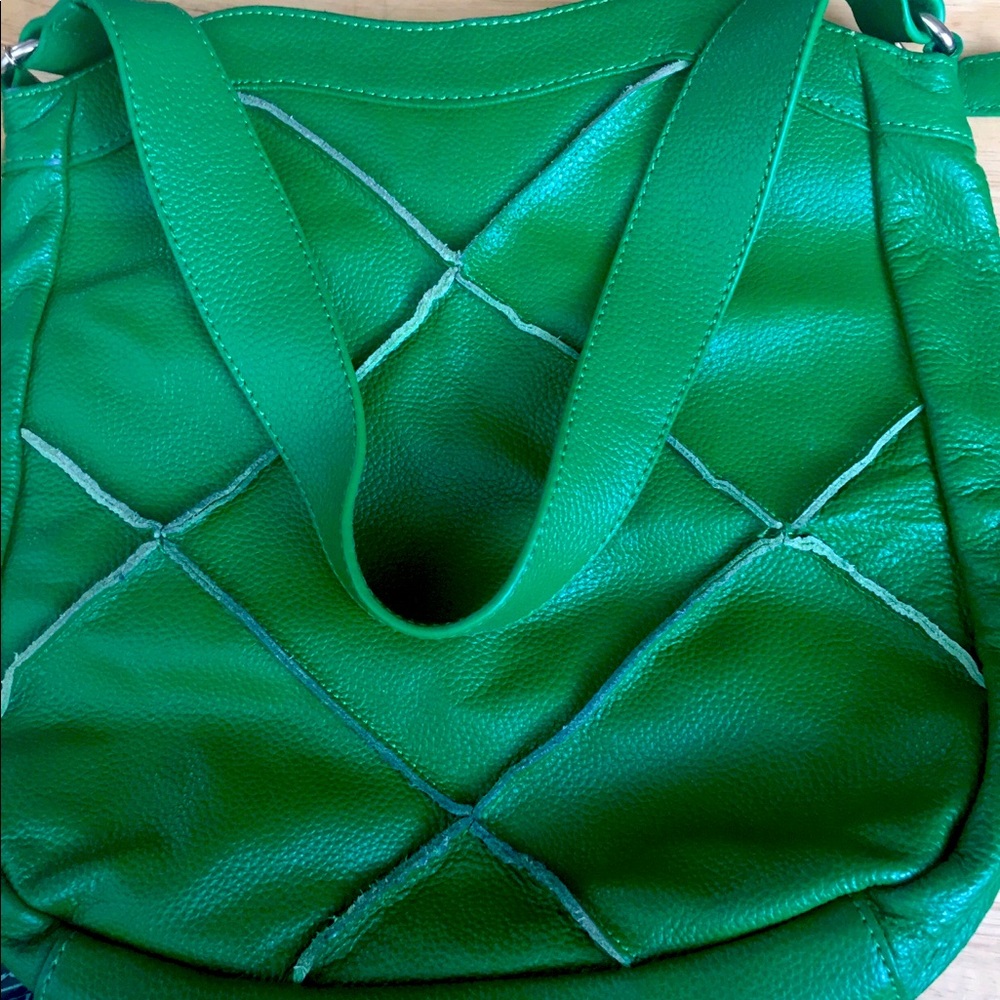 Nyla Noor Handbag Leather Forest Green